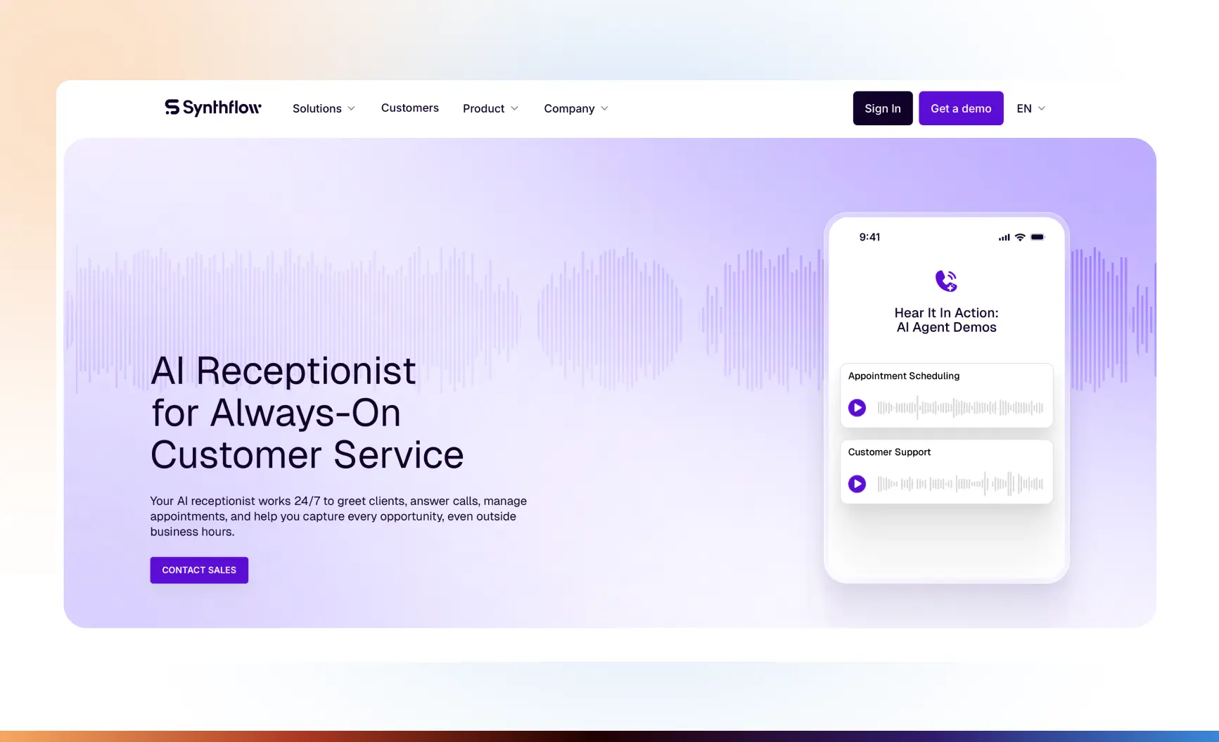 Synthflow Recepcionist for Cleaning Companies Synthflow Recepcionist for Cleaning Companies